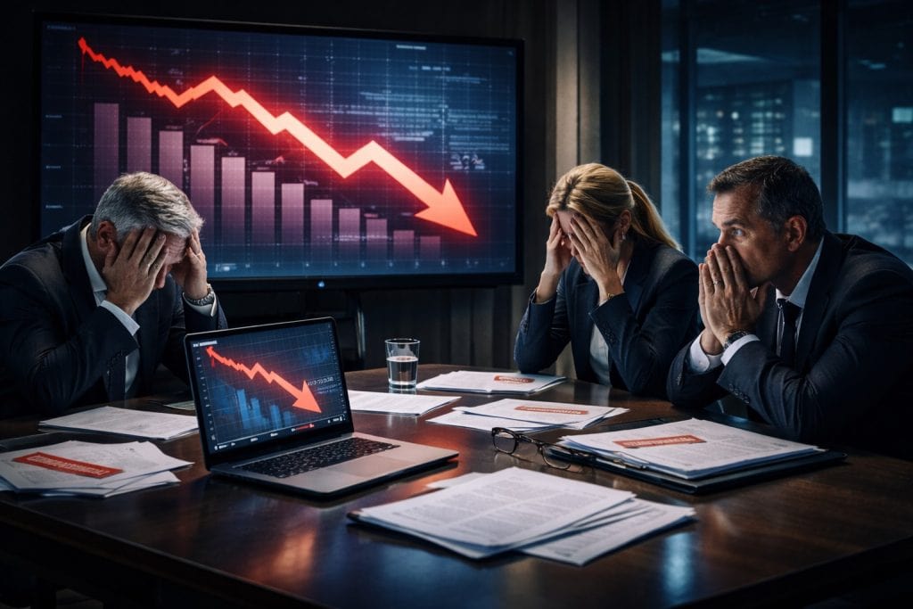 Directivos preocupados ante una fuga de información que provoca pérdidas económicas en la empresa