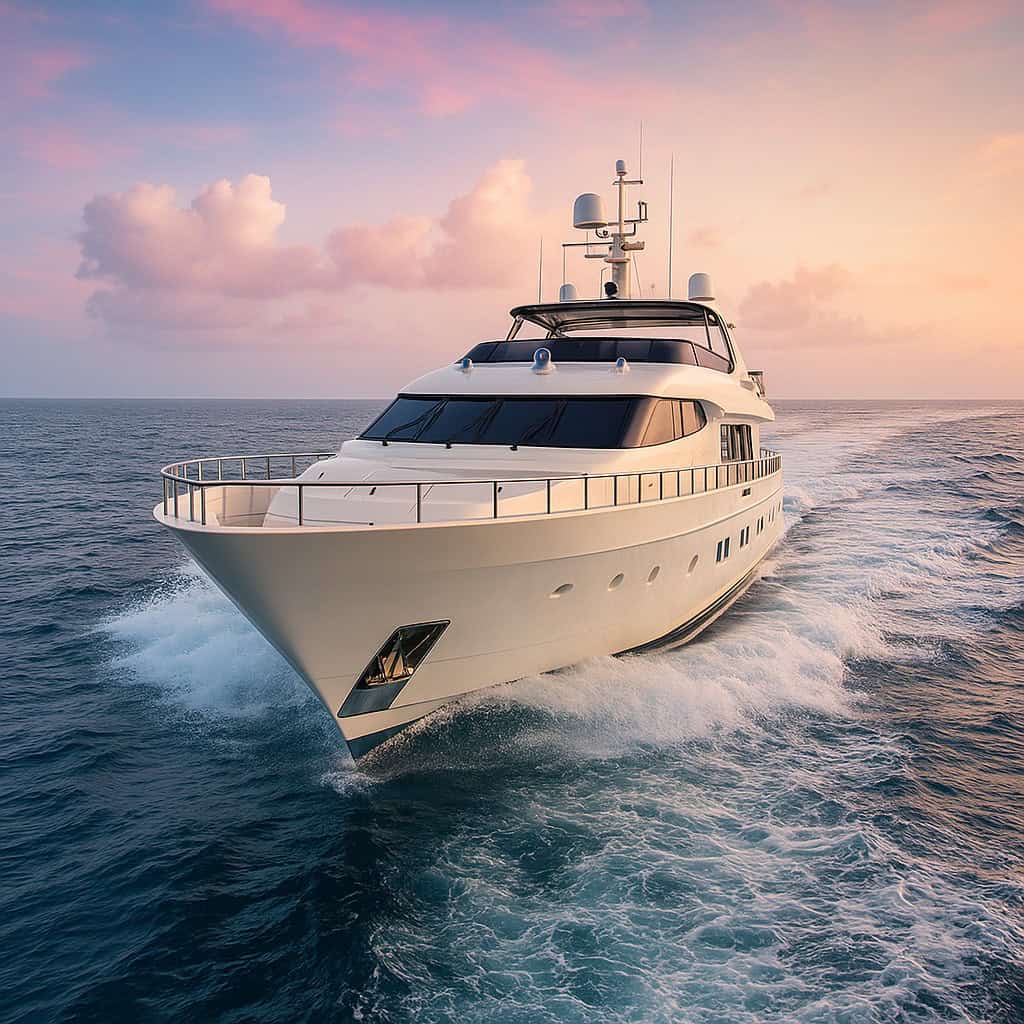 Yate navegando sin micrófonos ocultos después de un barrido electrónico