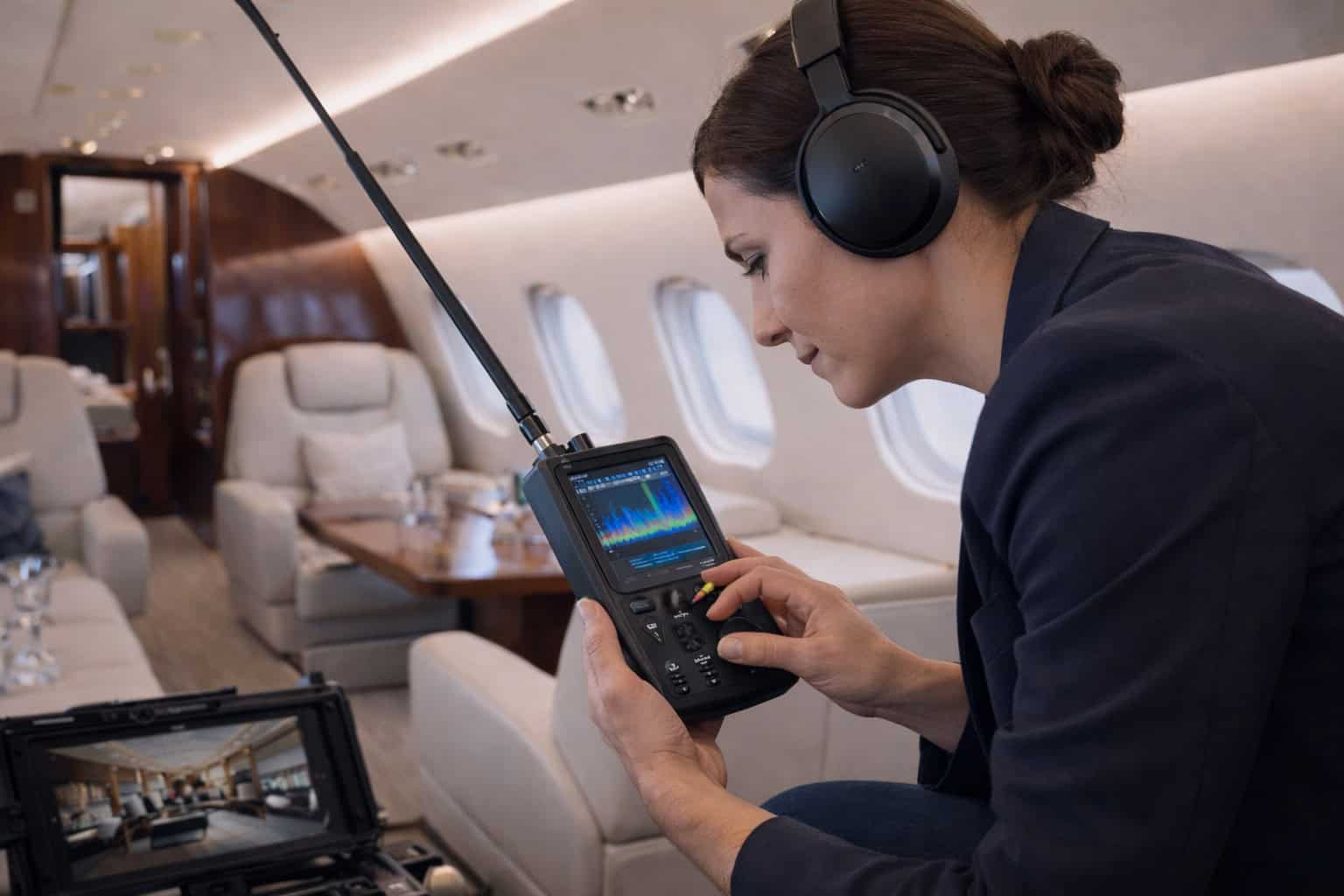 Barridos electrónicos en aviones privados