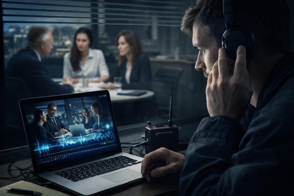 Escuchas realizadas en entornos de negocios