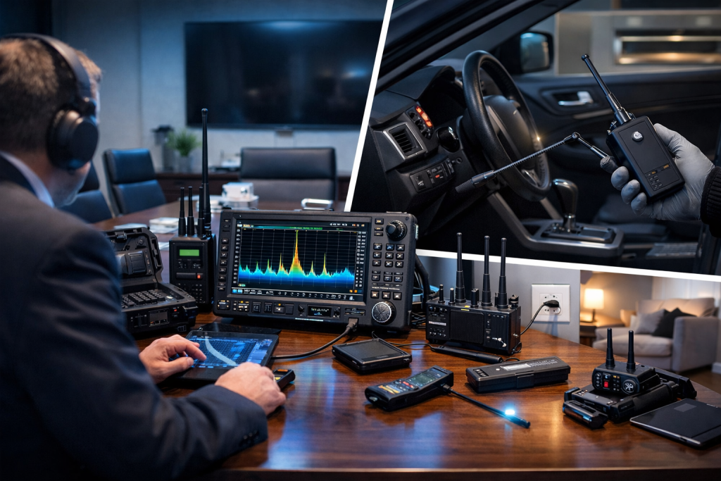 Detectar micrófonos ocultos profesionalmente con barrido electrónico tscm