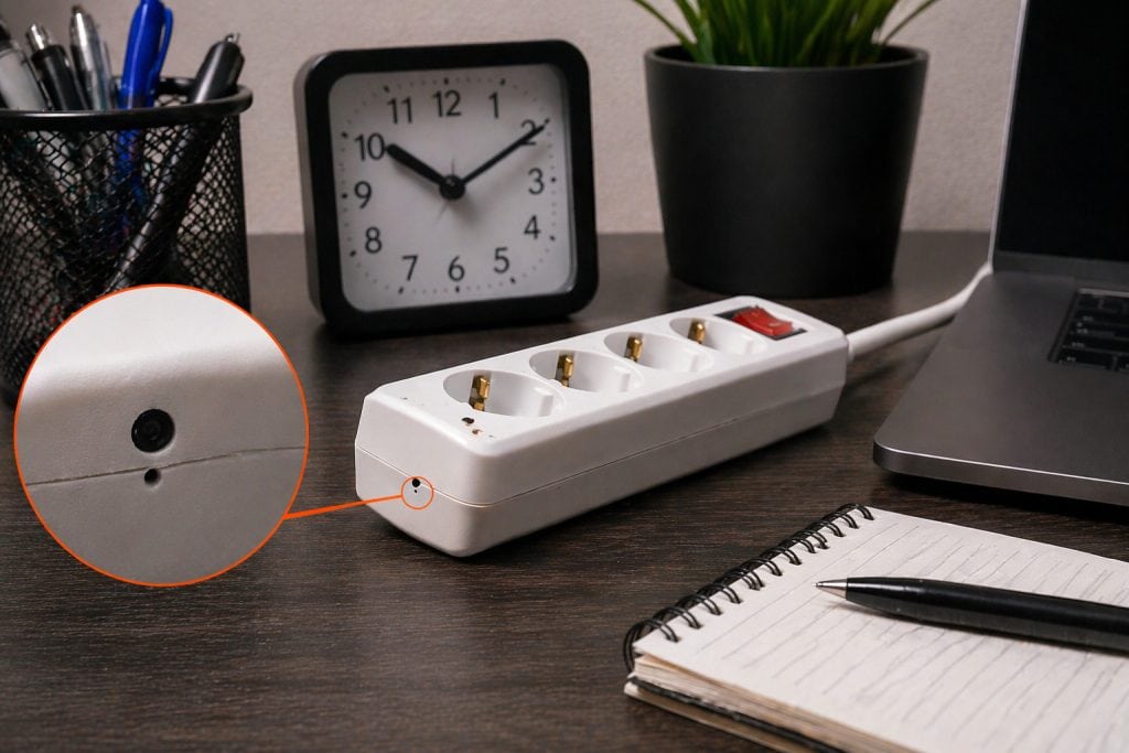 Ejemplo real de micrófono oculto utilizado en espionaje integrado en objetos cotidianos